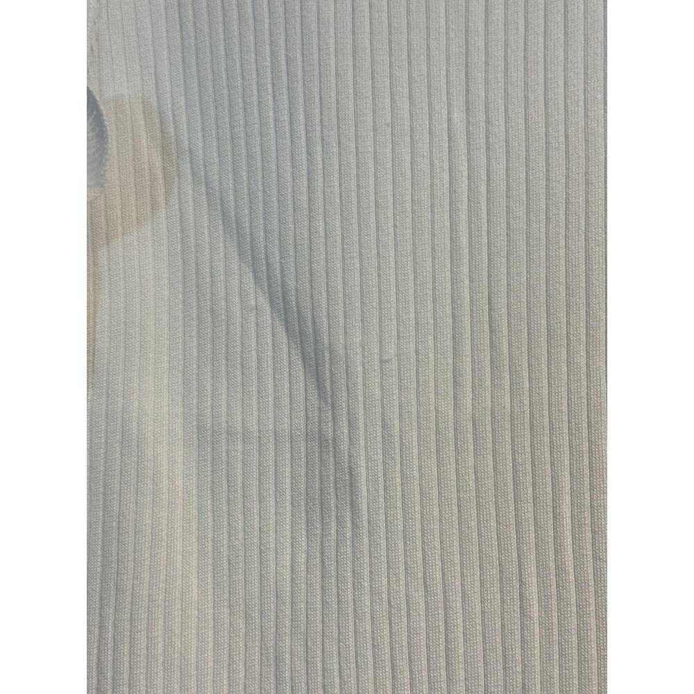 La Miel Ribbed Sleeveless Ruffle Top Size L - Picture 2 of 4